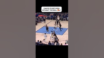 5 DIFFERENT WAYS to get open for a SHOT #basketballtraining #training #basketball  #shorts