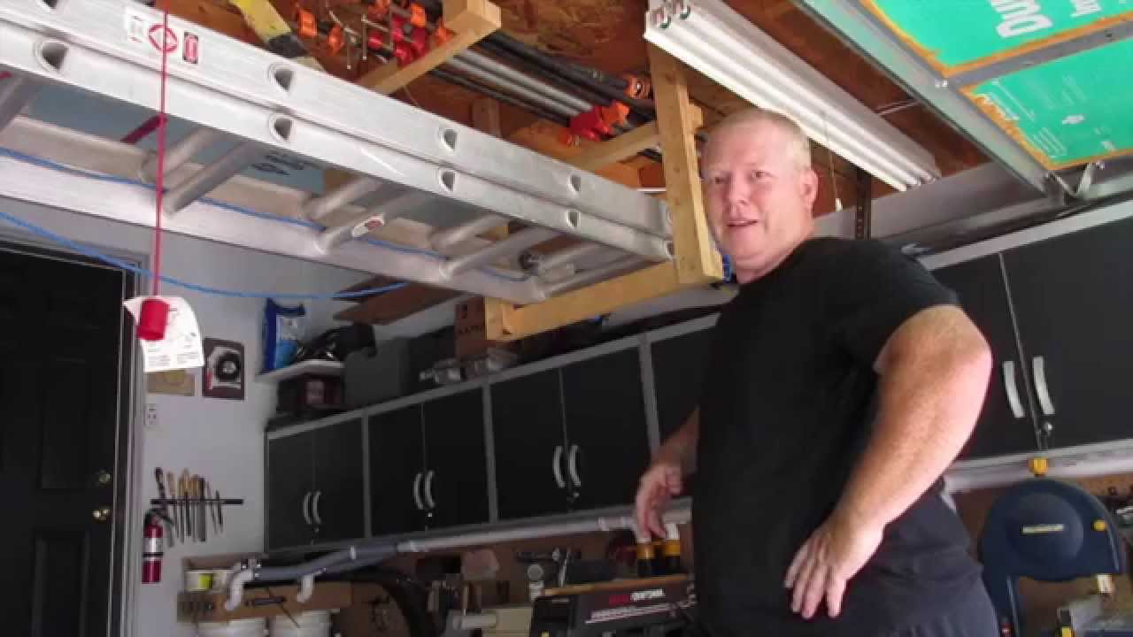 Over Head Extension Ladder Storage