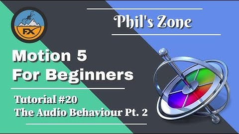 MOTION 5 - Complete Beginners Course – Audio Behaviour - Animate text to music - Part#20 - Part 2