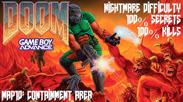 DOOM (GBA) - MAP10: Containment Area - 100% Secrets