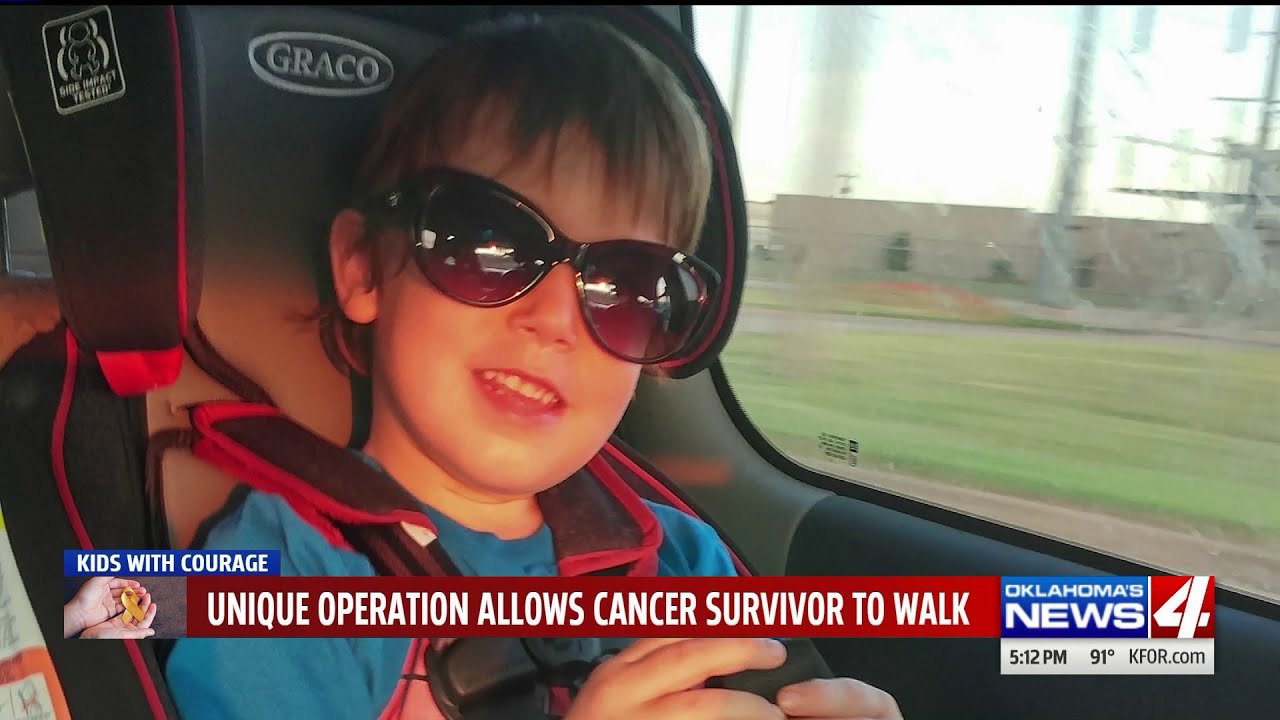 newspaper mockup Unique operation allows young cancer survivor to walk again