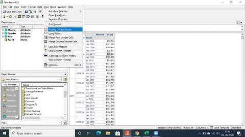 Outline Mode vs Grid Mode in Microstrategy