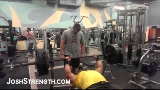 Jeremy Hoornstra 505 Compensatory Acceleration Training Bench Press