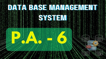 Week-6 | Practice Assignment | #dbms