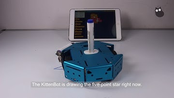 Drawing A Five-pointed Star with KittenBlock