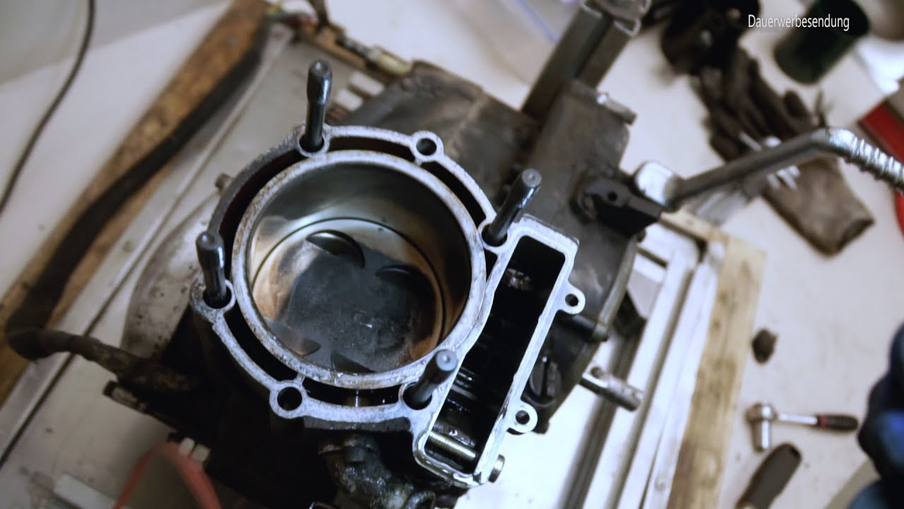 Husqvarna Husky 610 TE TC Motor zerlegen Motorschaden Defekt suchen Teil 1 Zylinderkopf Zylinder