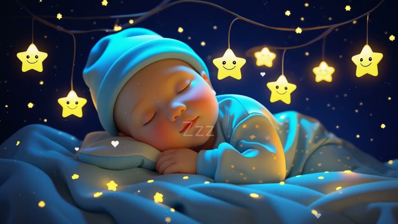 🌧️🌙 Celestial storm clouds and piano cradle infants into peaceful slumber