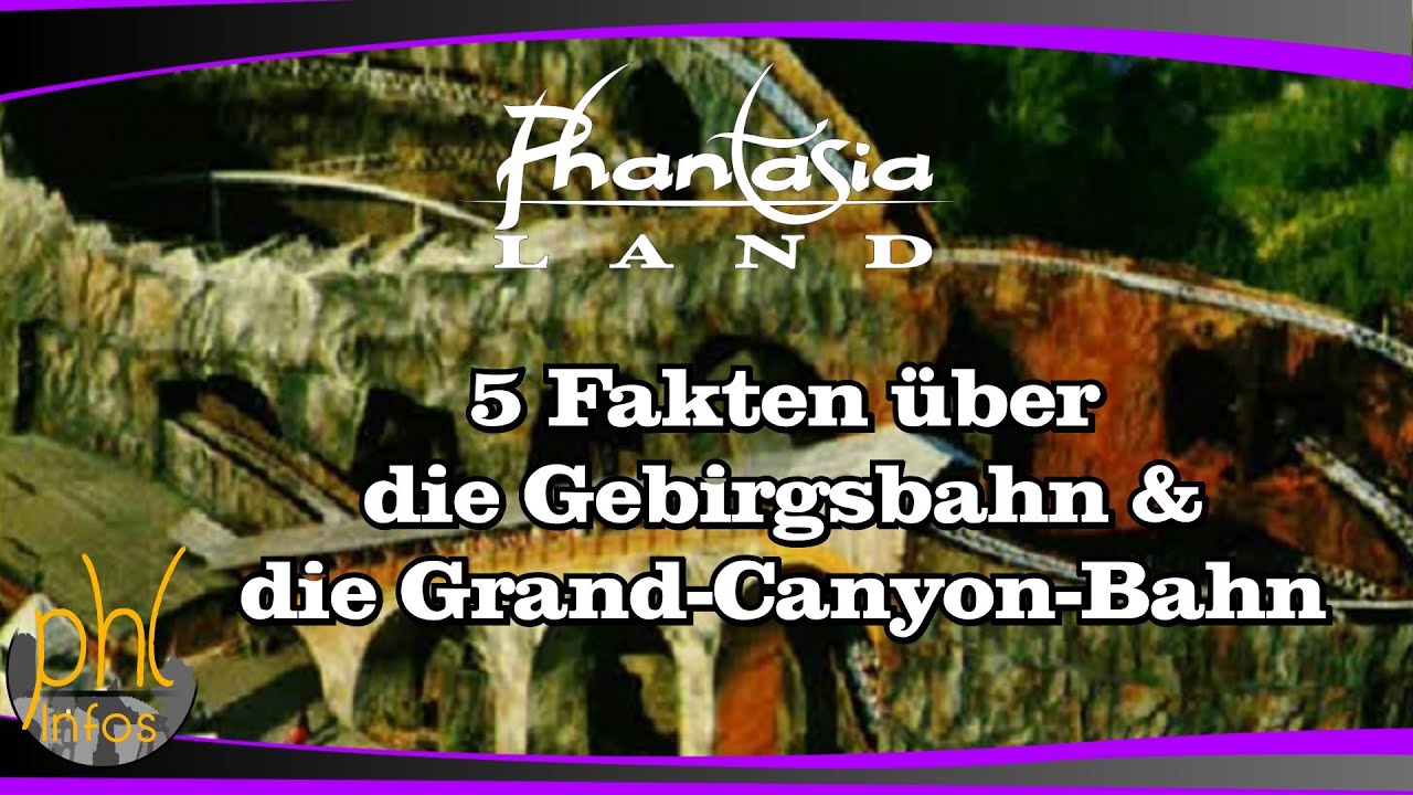 5 Fakten über die Gebirgsbahn und die Grand-Canyon-Bahn aus dem Phantasialand