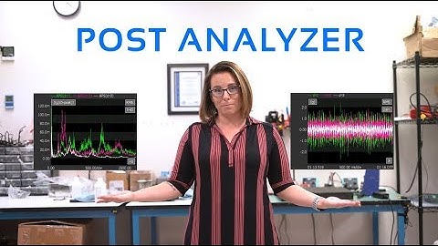 Post Analyzer Software for Post Processing of Time Stream Data - General Tutorial
