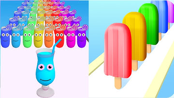 Juice Run VS Popsickle Stack - SPEEDRUN Gameplay Walkthrough  Android NEW UPDATE Ep 1