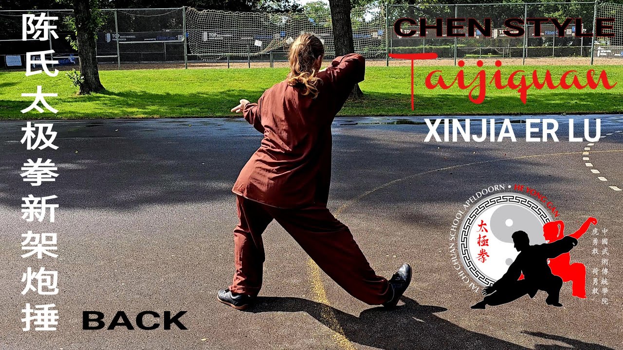 back: Tai Chi Xinjia Er Lu 'Pao Chui' 陈氏太极拳新架炮捶 He Yong Gan Tai Chi