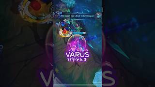 AP Varus TRIPLE KILL in Wild Elder Dragon Fight | Wild Rift Ranked