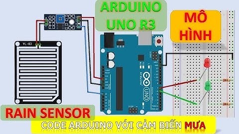 Cảm biến MƯA với Arduino Uno R3 |Mô hình