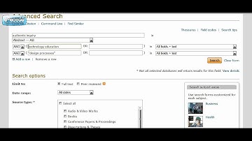 Searching using ProQuest Database