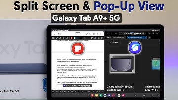 Samsung Galaxy Tab A9/A9+:  How to Enter Split Screen Mode! [Use 2 Apps at Same Time]