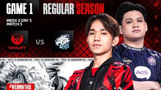 BIGETRON BY VITALITY vs EVOS | Regular Season Week 2 Day 3 | Game 1 | #MPLIDS16