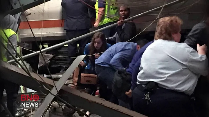 At least 3 dead, scores injured after train crashes into platform at New Jersey station
