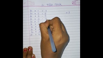 31 Times Table Trick | math trick | trick to learn tables | #shorts #learntable #vedicmthas