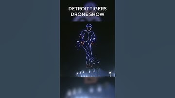 Detroit Tigers drone show ahead of ALDS game 3