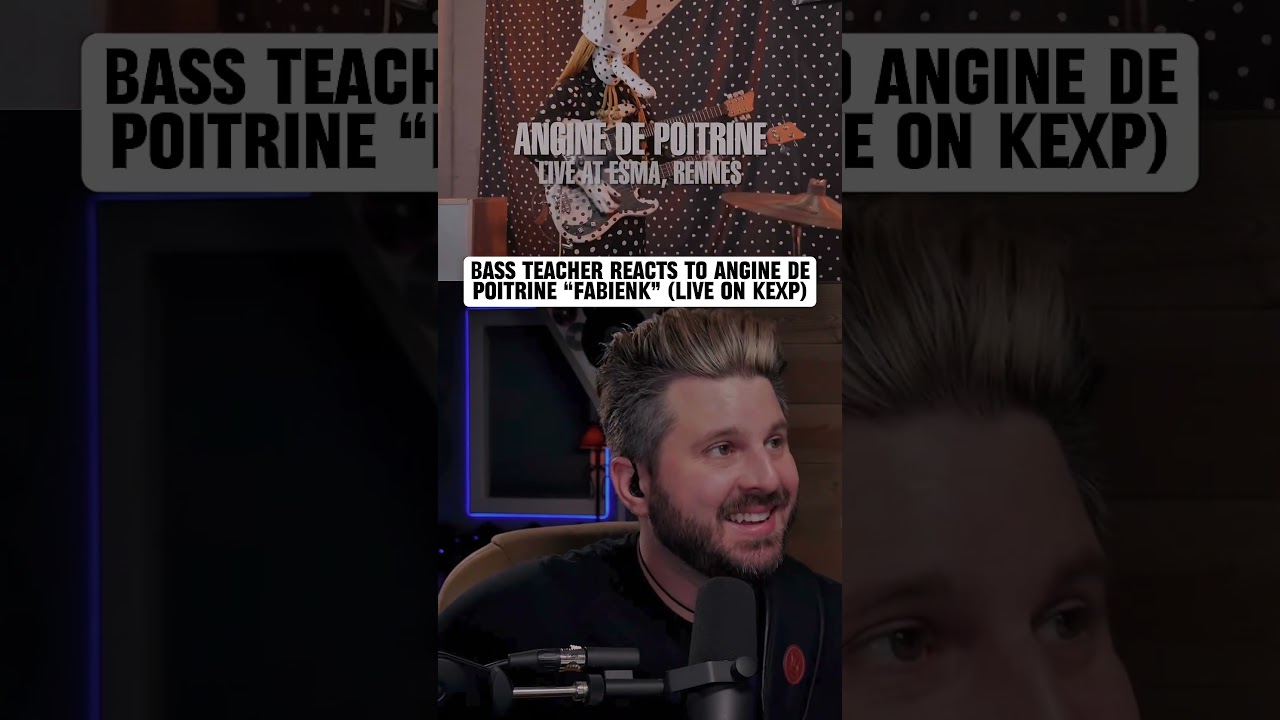 Bass Teacher REACTS to Angine de Poitrine -"Fabienk" (Live on KEXP)