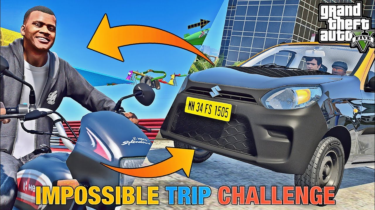 Ye Kya Karna Hoga Splendor Ke Sath😳 Dubai Trip Me Impossible Challenge Mil Gaya🤪 (GTA 5 Mods )