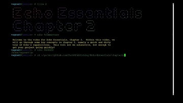 Echo Quick Start Guide | 2.Developing Echo Projects
