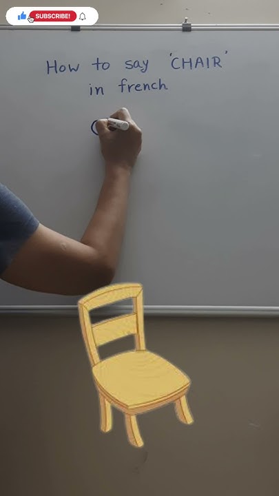 How To Say CHAIR In French Learn French Onward Academy fyp how-to-say-chair-in-french-learn-french-onward-academy-fyp