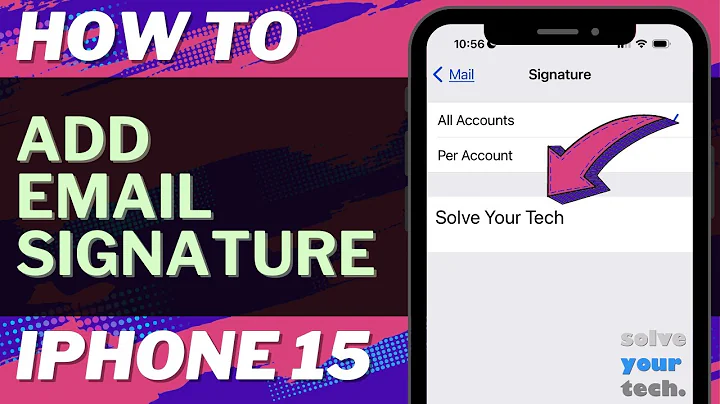 How to Add Email Signature on iPhone 15