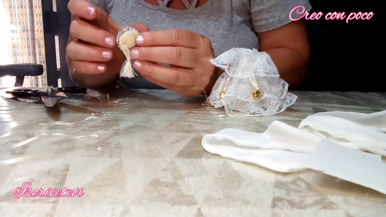 Fai Da Te Tutorial Bellissimo Angelo Con Gomma Eva Pizzo E Riciclo Pendente Di Natale Centrotavola Youtube