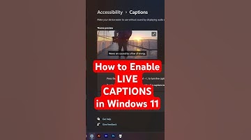 Live-ondertiteling en -captions inschakelen in Windows 11 #microsoft