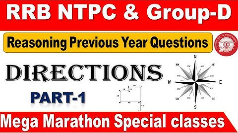 Directions Part-1 Railway Reasoning Previous year Questions with shortcuts by SRINIVASMech