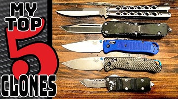 My Top 5 Knives based on most viewed videos - Microtech and Benchmade style Clones from DHgate