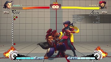 USF4 - Akuma - Rose Safe Jump