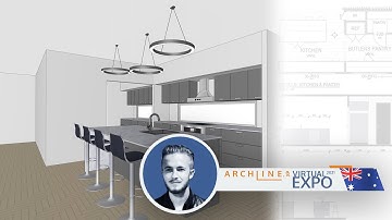 Modern Kitchen Design Tutorial With ARCHLine.XP