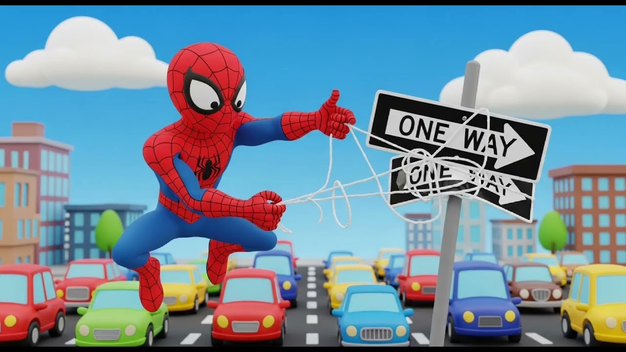 Spider Man's High Fly Web Quest Nursery Rhymes for Kids Ep13