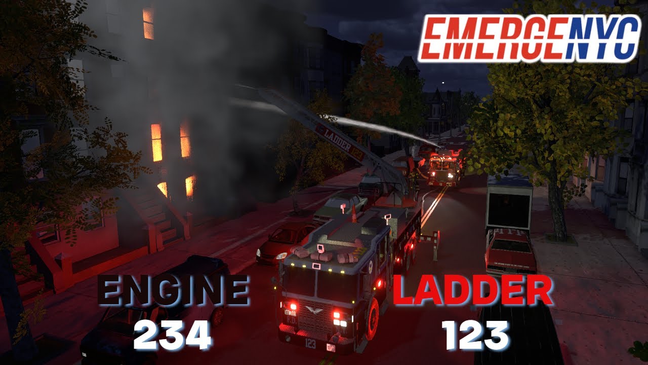 EmergeNYC FDNY Engine 234 & Ladder 123 BATTLE fires in Brooklyn - YouTube