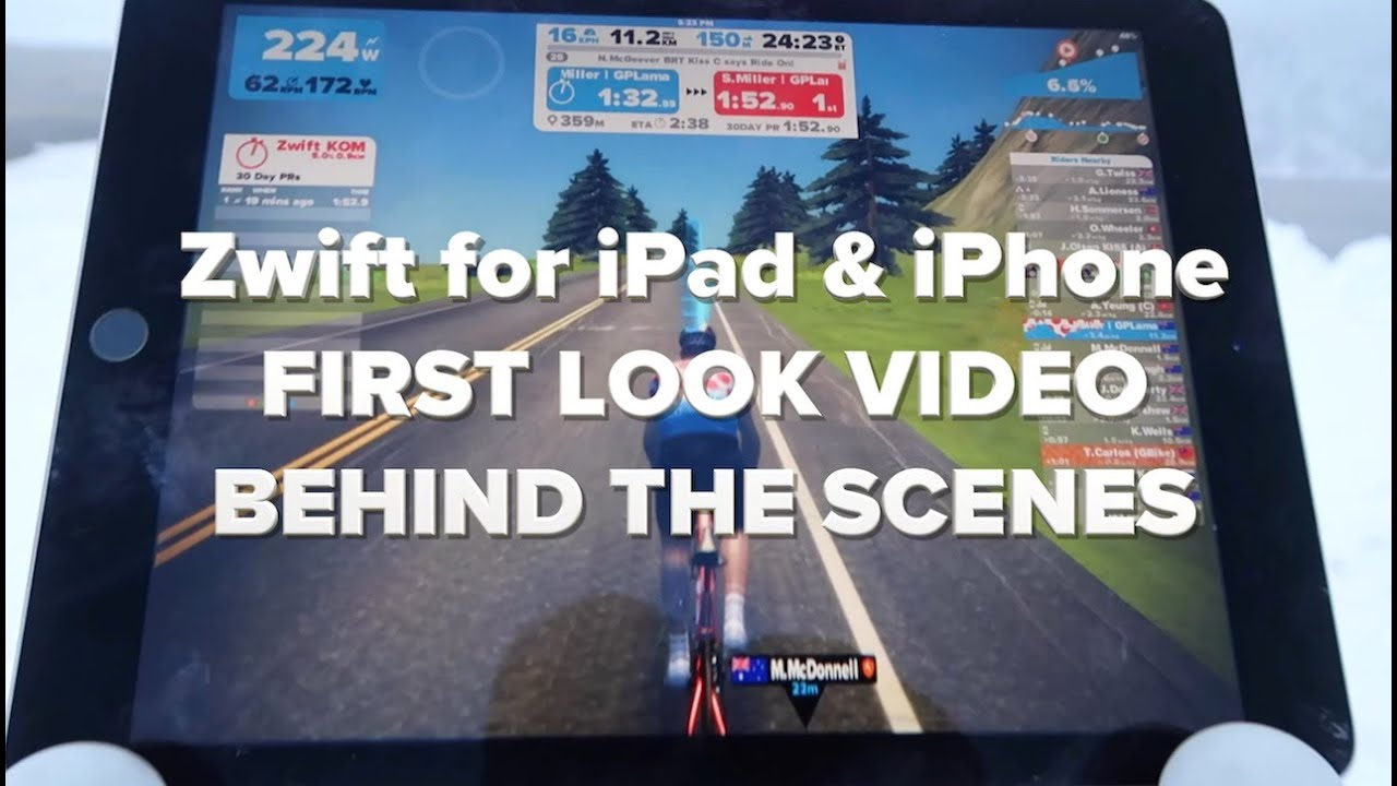 BEHIND THE SCENES ZWIFT IOS VIDEO YouTube