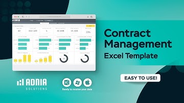 Contract Management Excel Template | Track Agreements & Key Deadlines