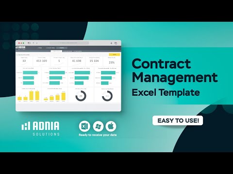 Contract Management Excel Template | Track Agreements & Key Deadlines