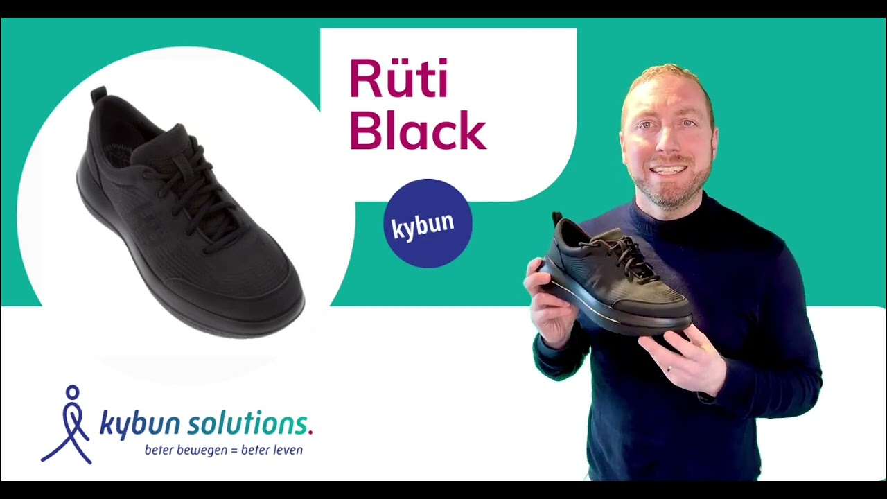 Kybun Solutions - nieuw herenmodel kybun Ruti Black