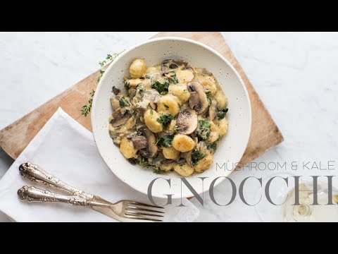 Mushroom & Kale Gnocchi Recipe