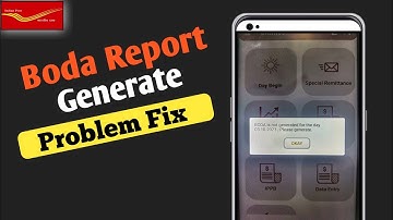 Boda is not generated please generate boda problem fix / Day begin problem in darpan fix