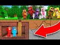 BUNKER SECRETO vs Animatrónicos de FIVE NIGHTS AT FREDDYS en Minecraf