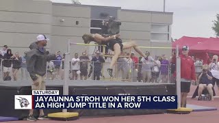 Stroh became a 5x Class AA High Jump champion, taking the knowledge from the successful Lynxs bef...
