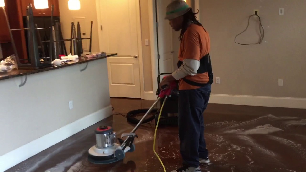 How To Properly Clean Polished Concrete Floors Youtube