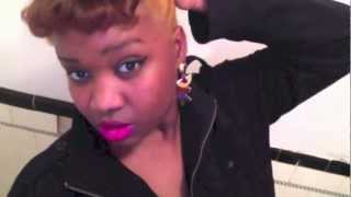 Nicki Minaj Barbie Pink  NK Lipstick/ Marilyn Monroe Pin-Up Hair do