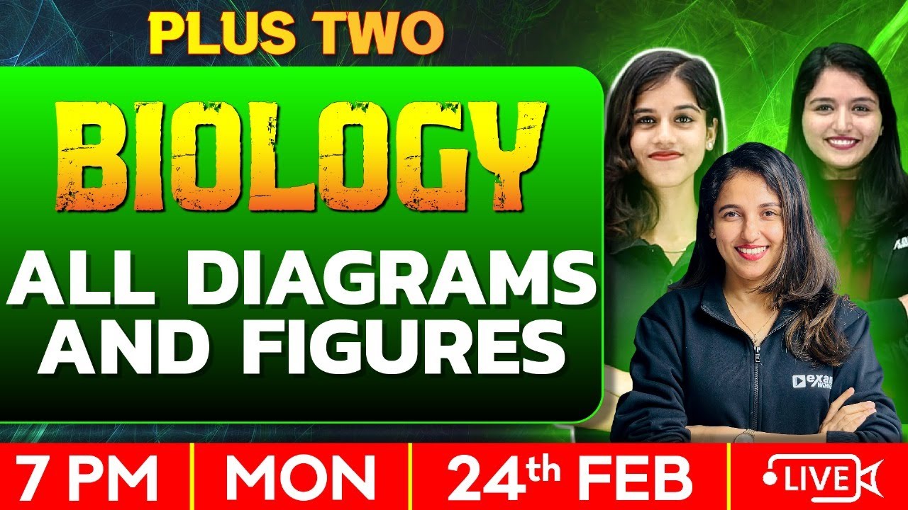 Plus Two Biology Public Exam | All Biology Diagrams and Fiigures | Exam Winner +2
