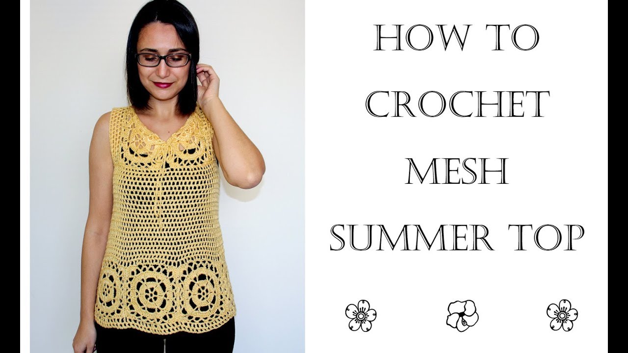 How to Crochet Easy Summer Top - YouTube