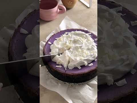 ube cheesecake! oreo