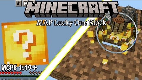 MAP LUCKY ONE BLOCK - MCPE 1.19+